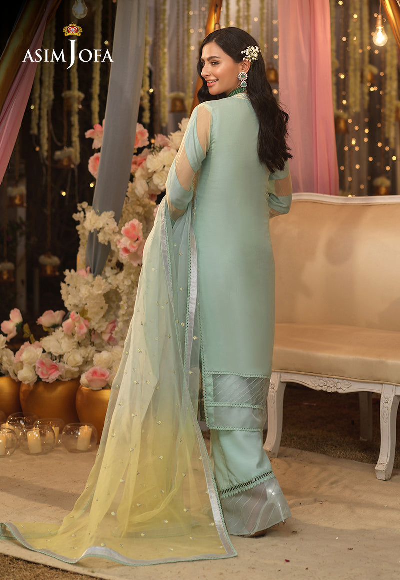 AJFC-19 EMBROIDERED COTTON NET 3 PCS