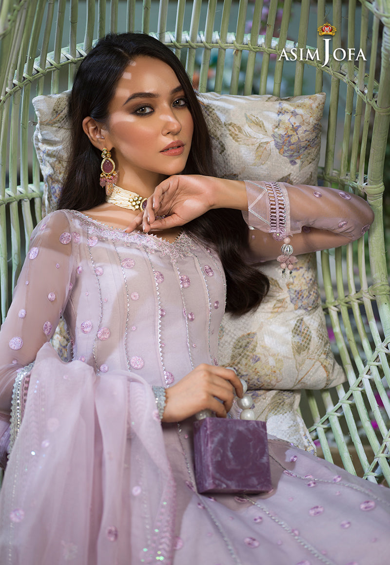AJFC-45 EMBROIDERED ORGANZA 3 PCS