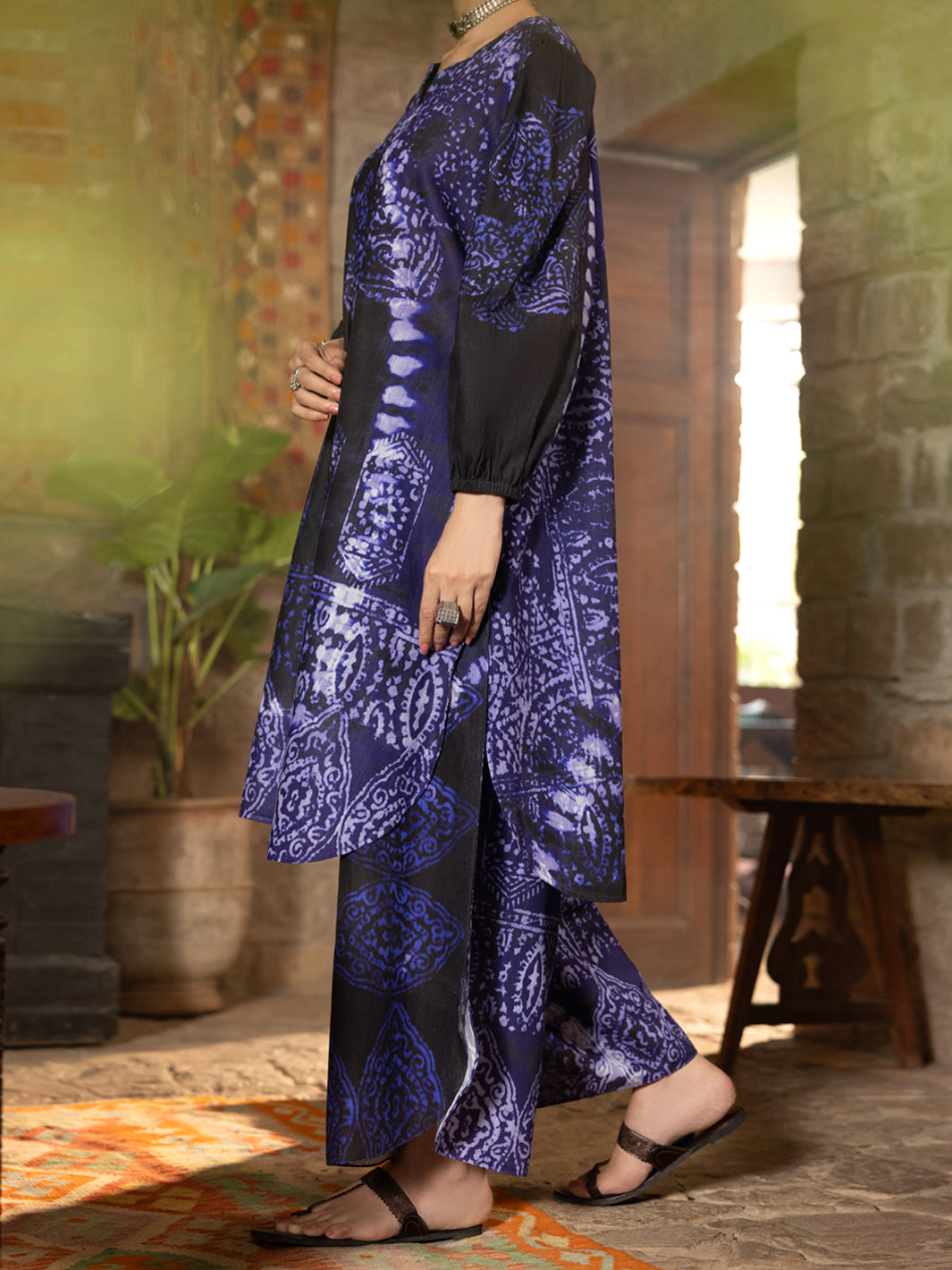 Blue Light Khaddar 2Pc Stitched - AWP-2PS-SS-LKS-1110