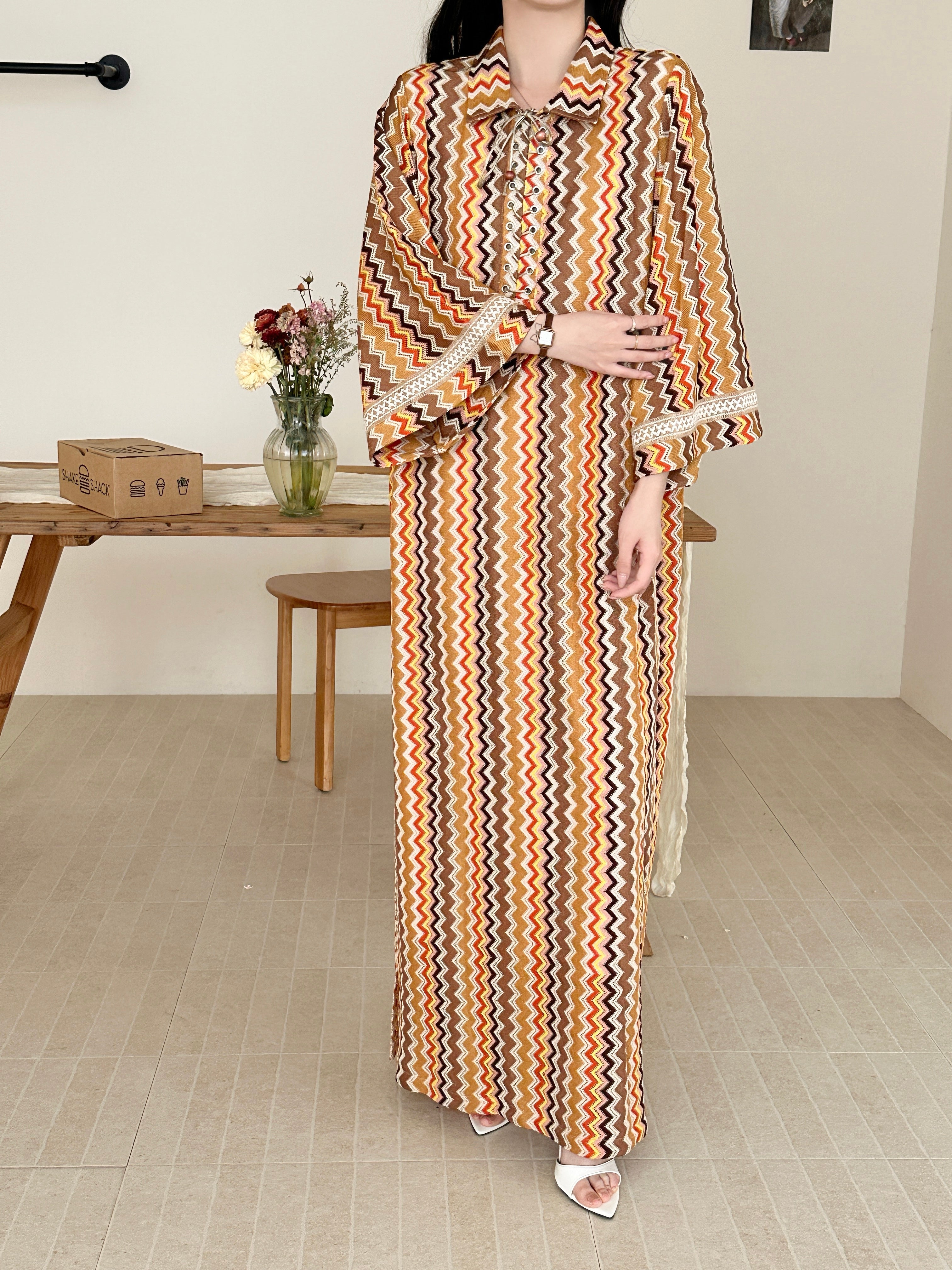 Mellisa Zig Zag Crochet Dress