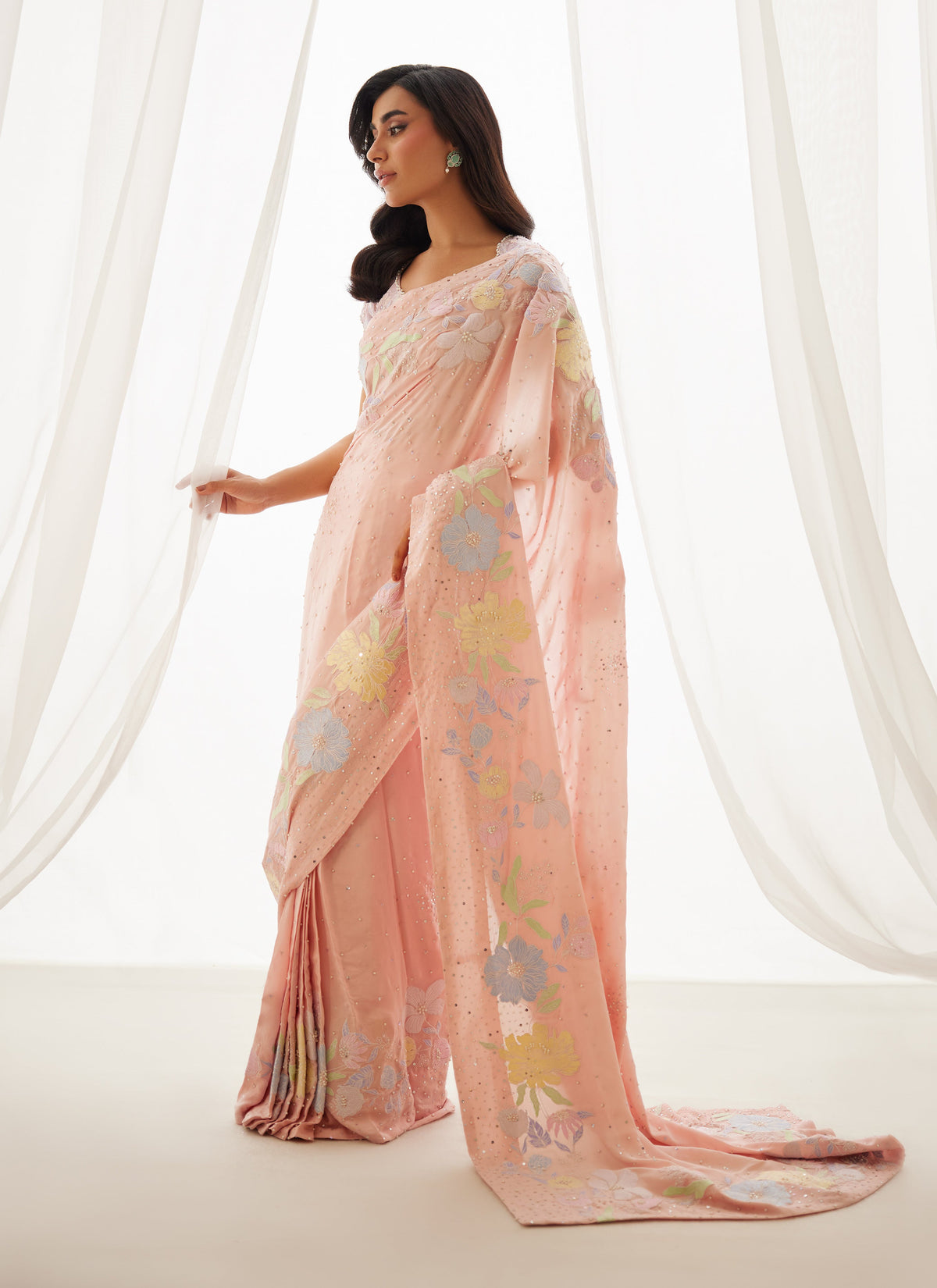Neve Blush Saree And Blouse