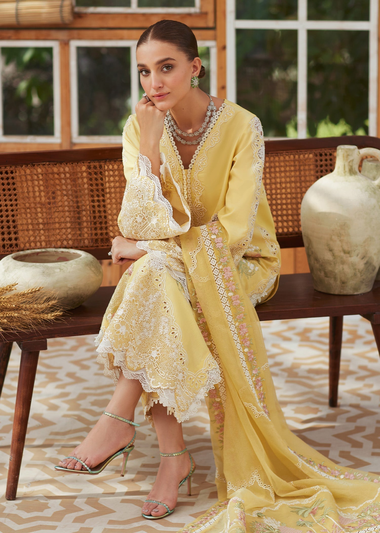 Under the Tuscan Sun Style — Mairaz Canary Lawn Suit