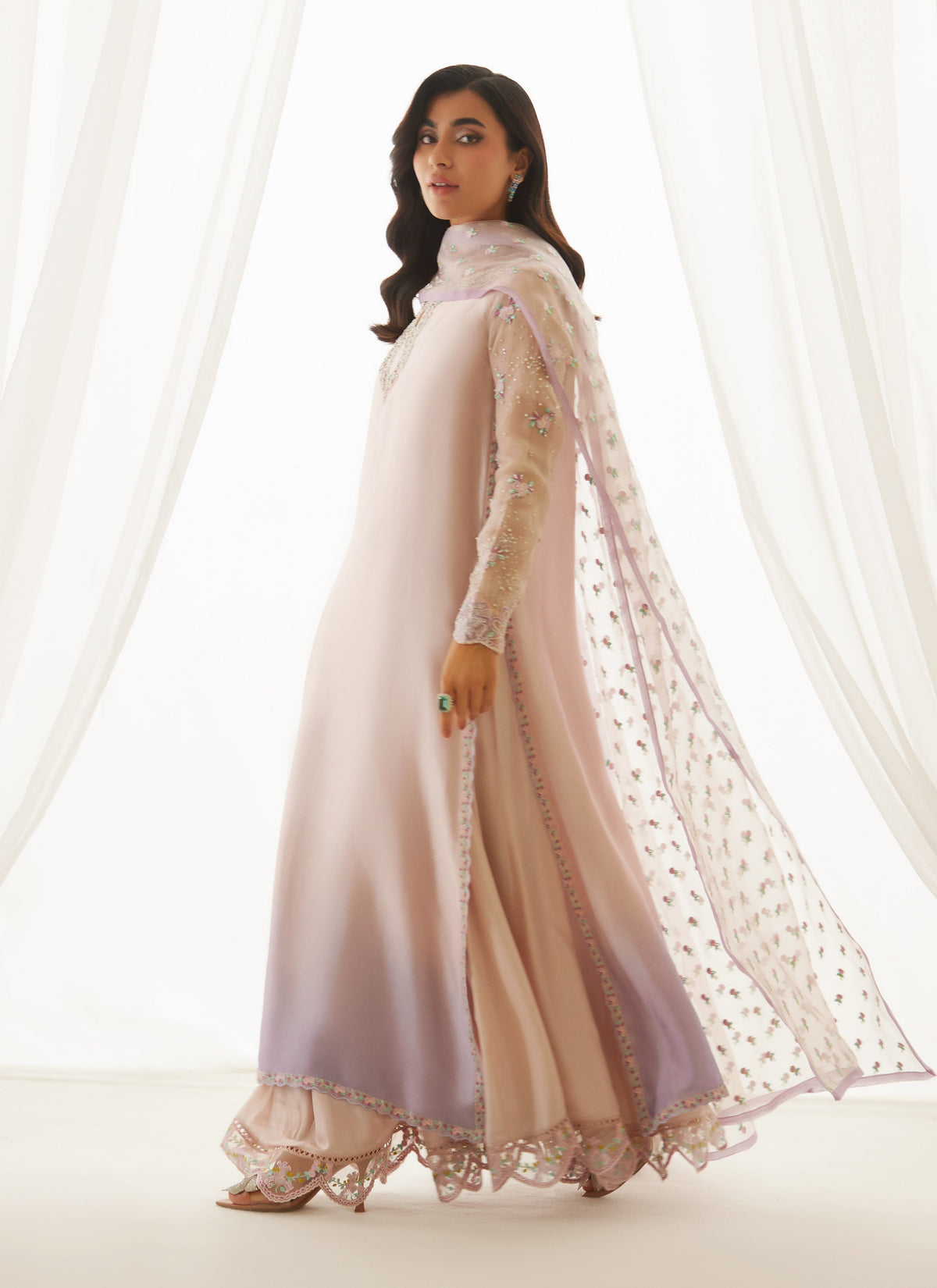 Blaise Lavender Shirt And Dupatta