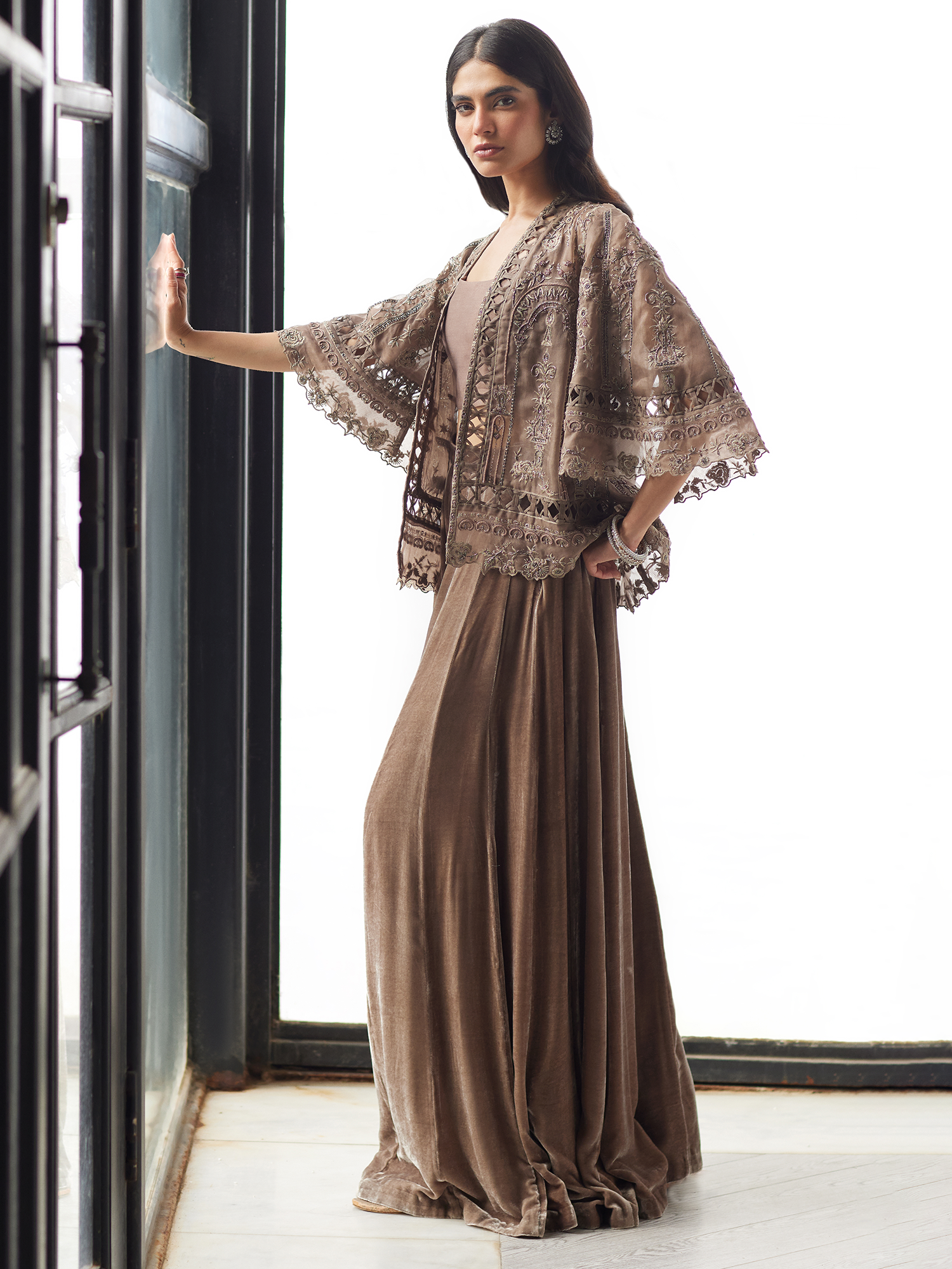 ALARA JACKET, BLOUSE & SHARARA