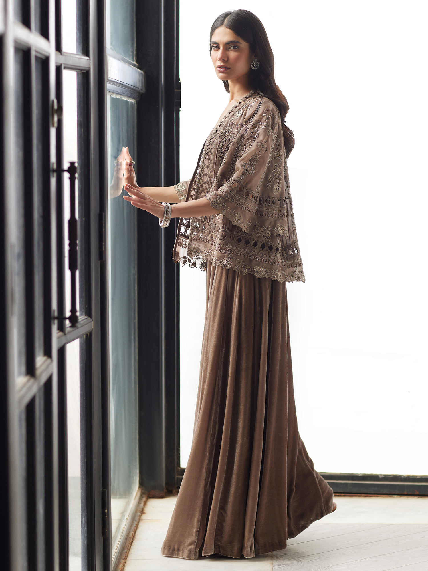ALARA JACKET, BLOUSE & SHARARA