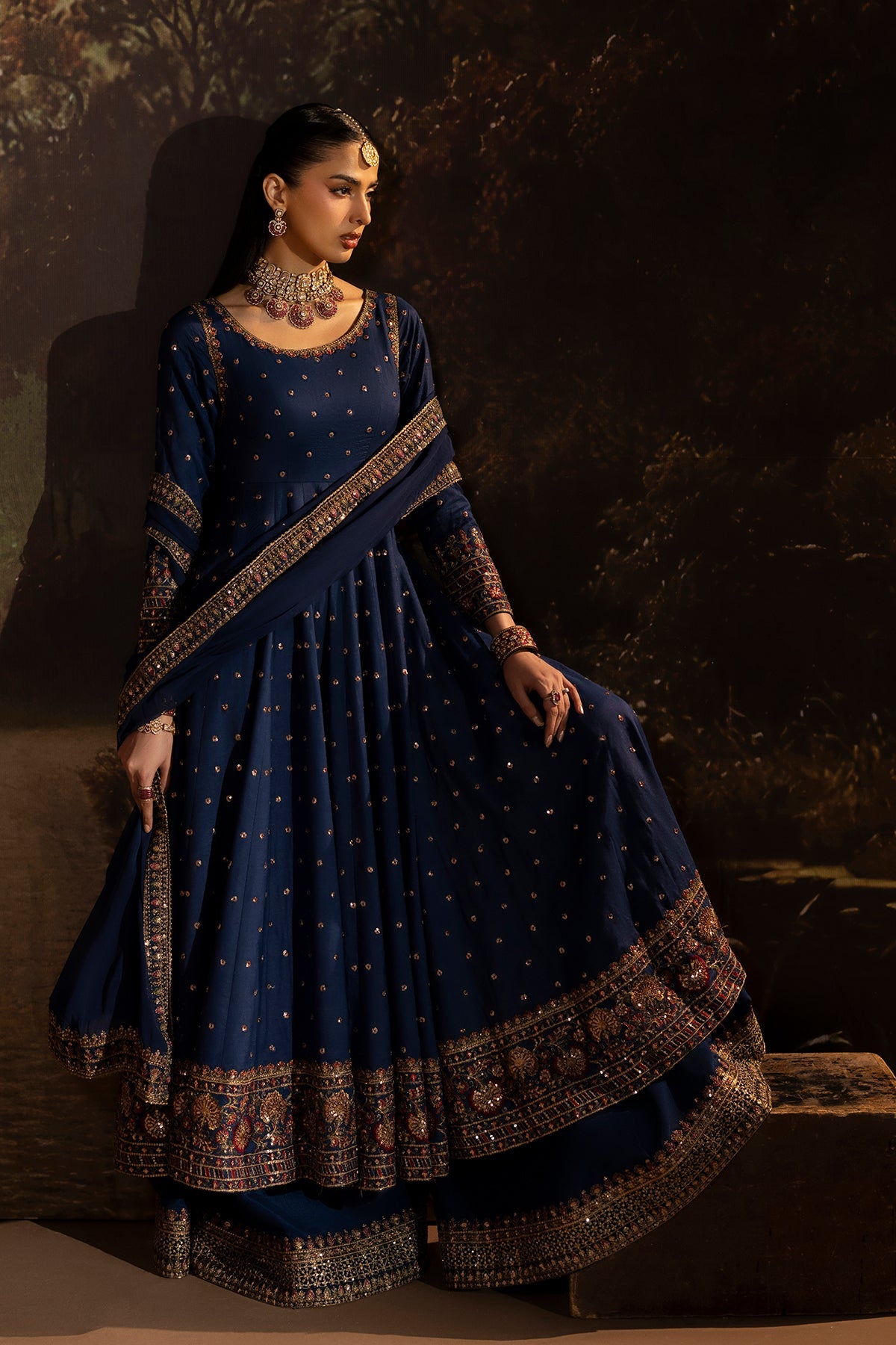 3-PC Embroidered Silk CMA-6-501