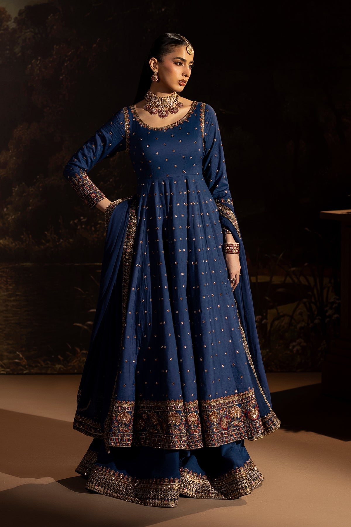3-PC Embroidered Silk CMA-6-501