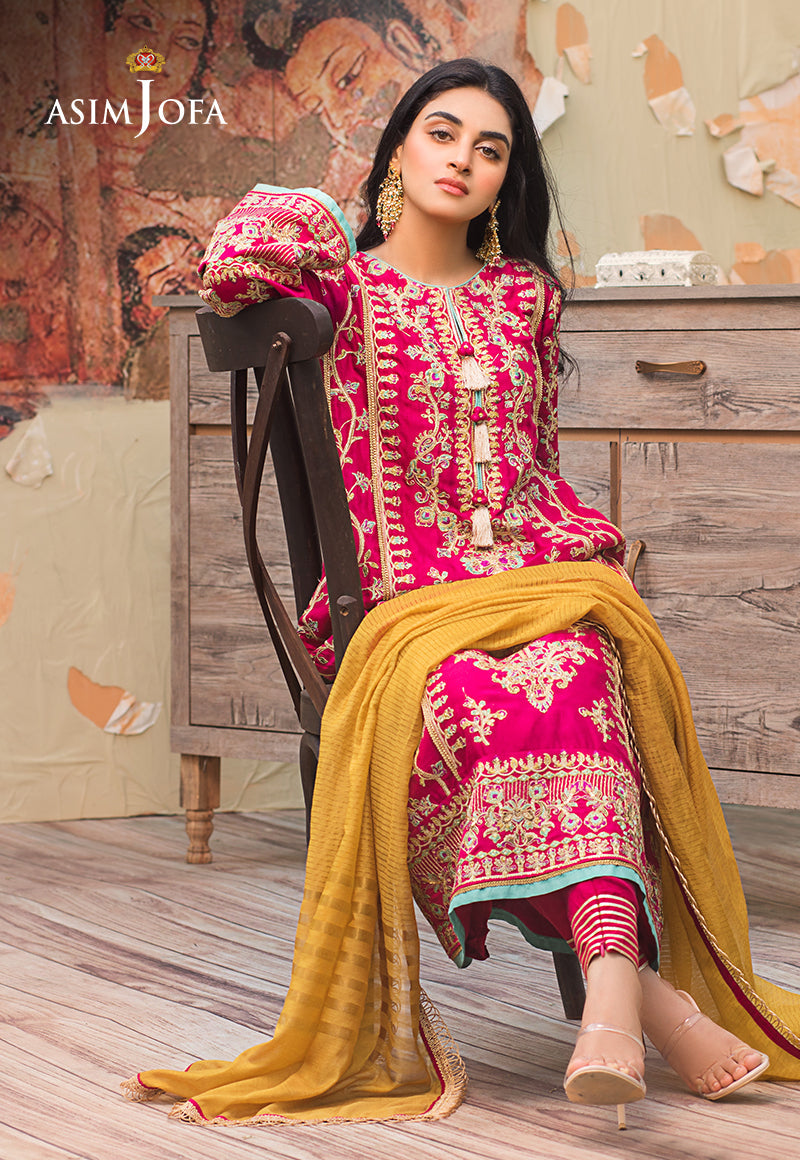 AJLE-05 EMBROIDERED COTTON NET 3 PCS