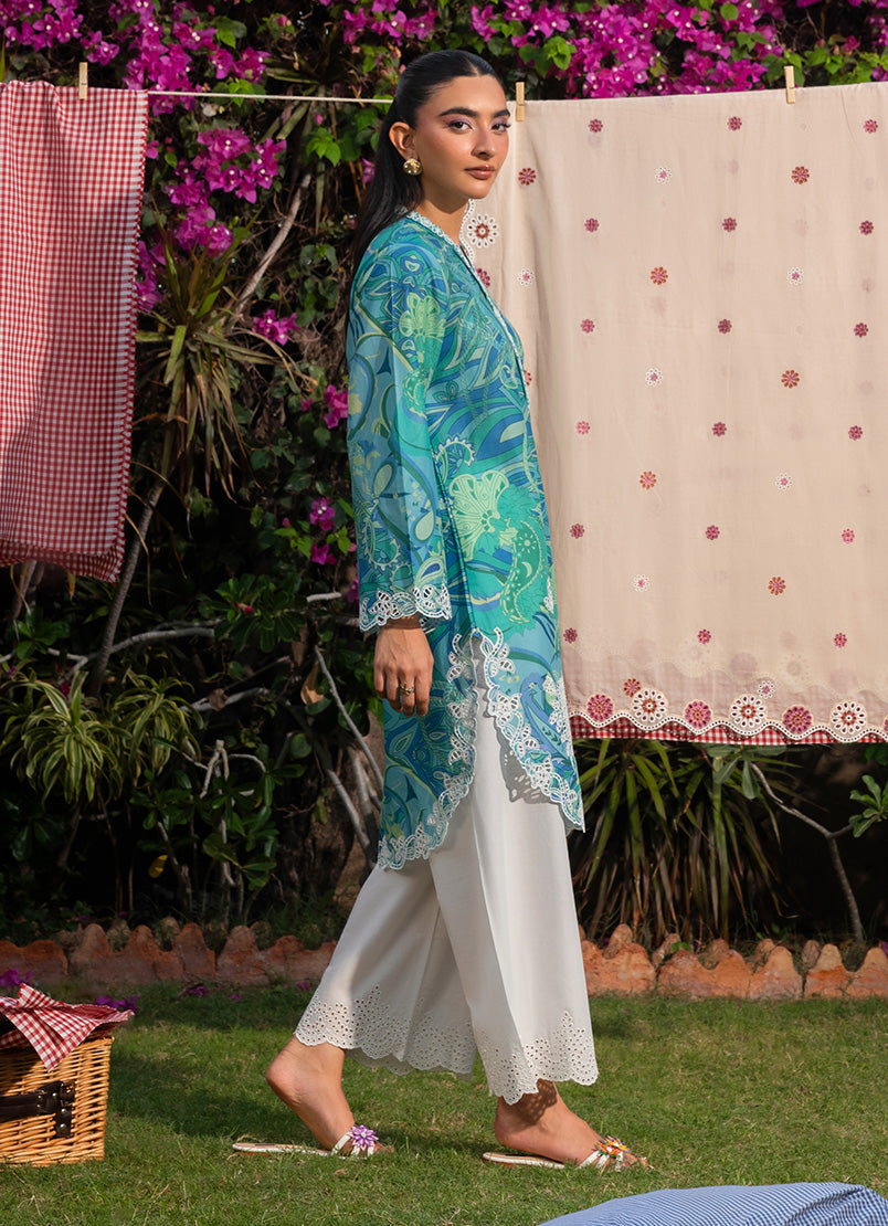 Printed Embroidered Shirt
