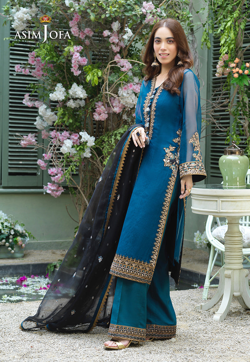 AJFC-48 EMBROIDERED ORGANZA 3 PCS