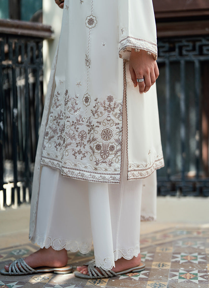 2 PC Embroidered