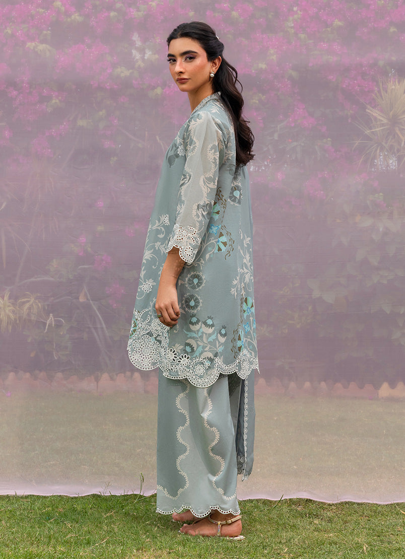 Printed Embroidered 3 PC Suit - 16831201351020