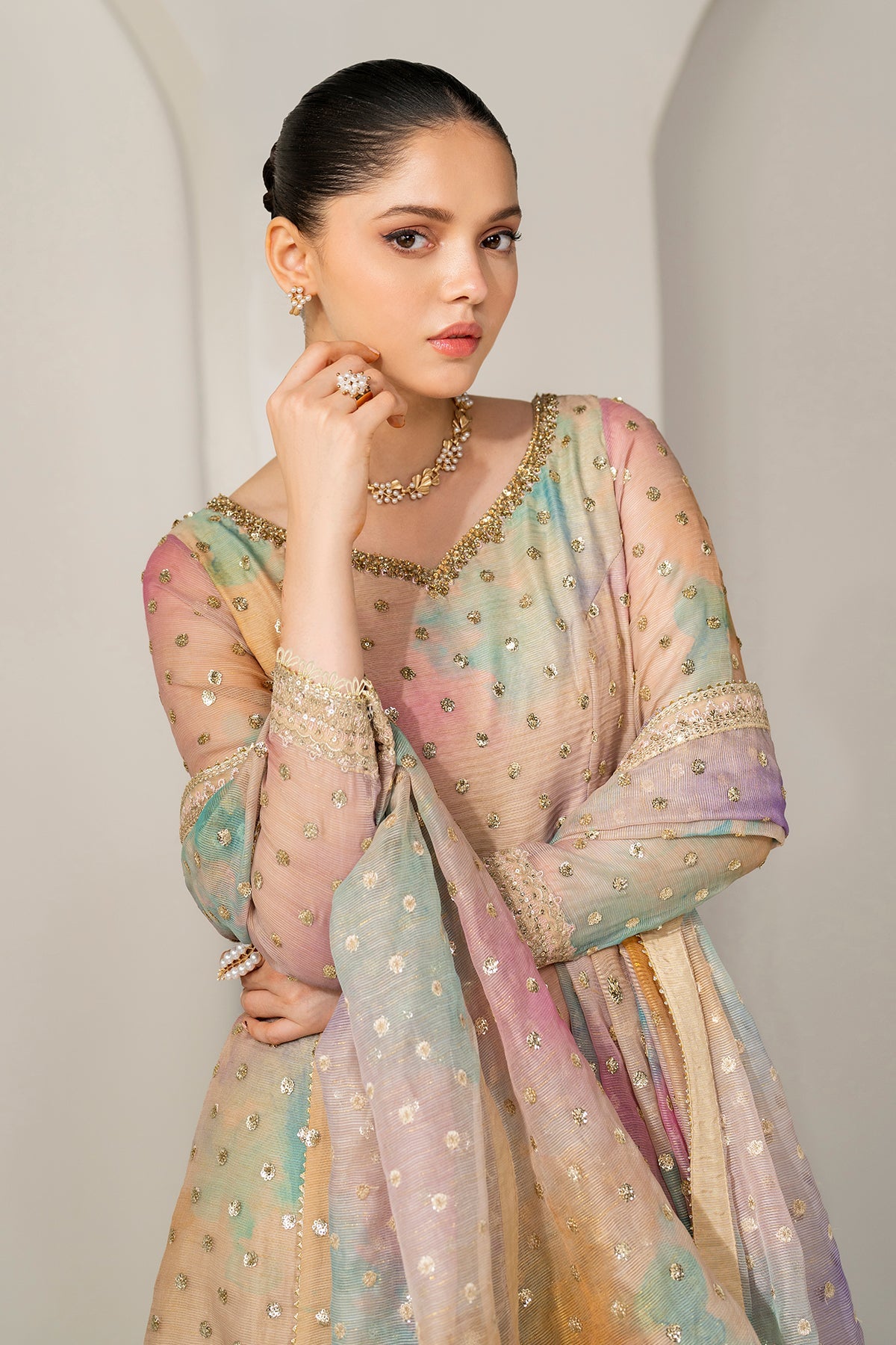 EMBROIDERED COTTON PATTI PR-1138