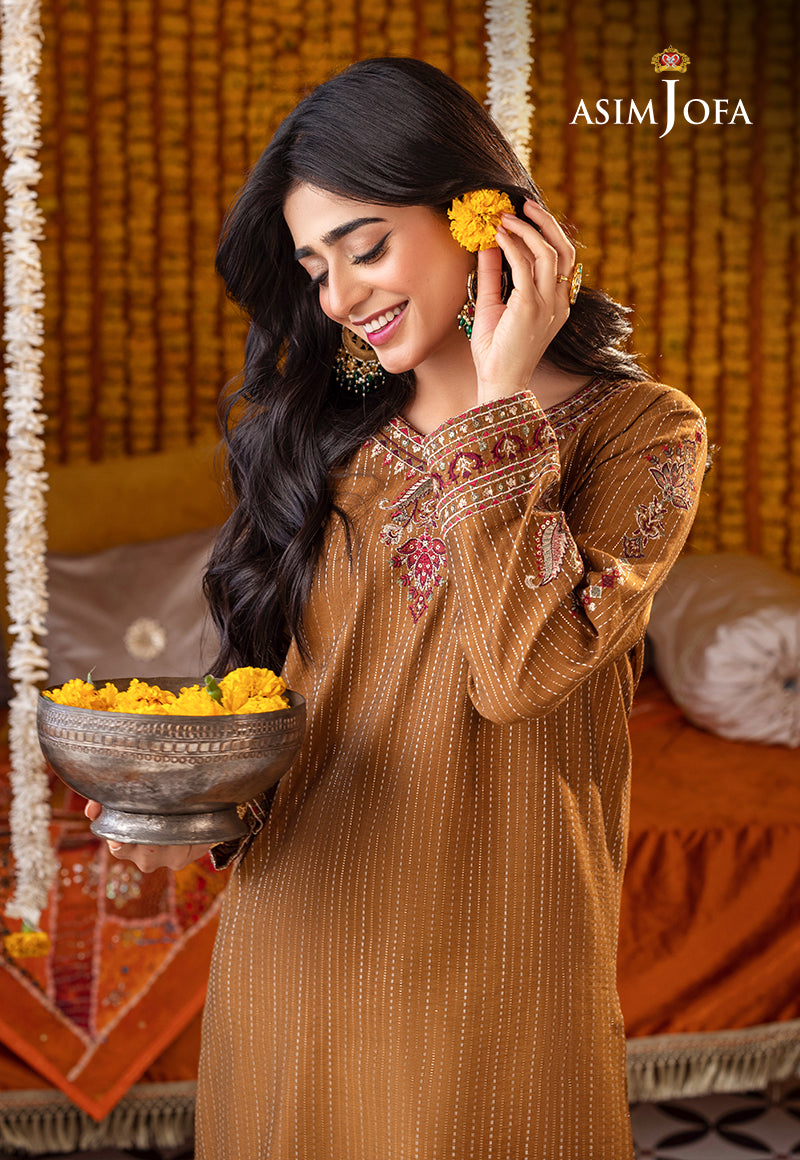 AJTM-11 - 2 PCS EMBROIDERED YARN DYED KANTHA 2 PCS