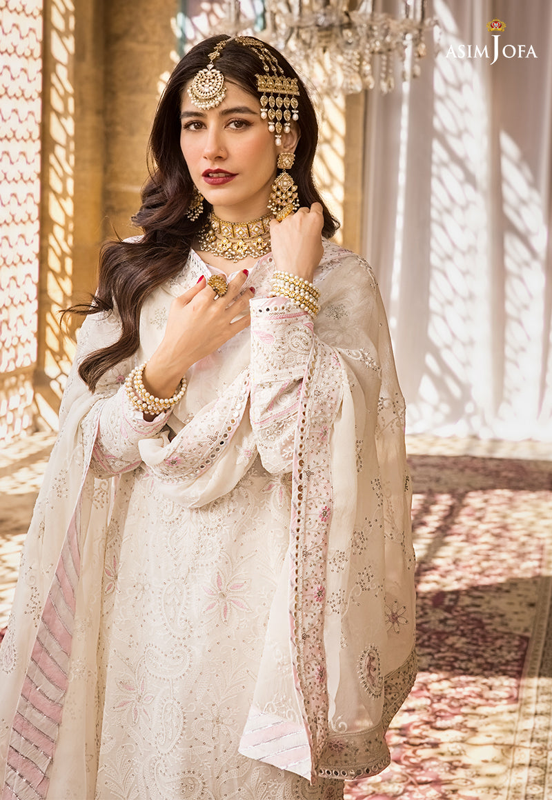 AJMQ-02 EMBROIDERED CHANDERI COTTON 3 PCS
