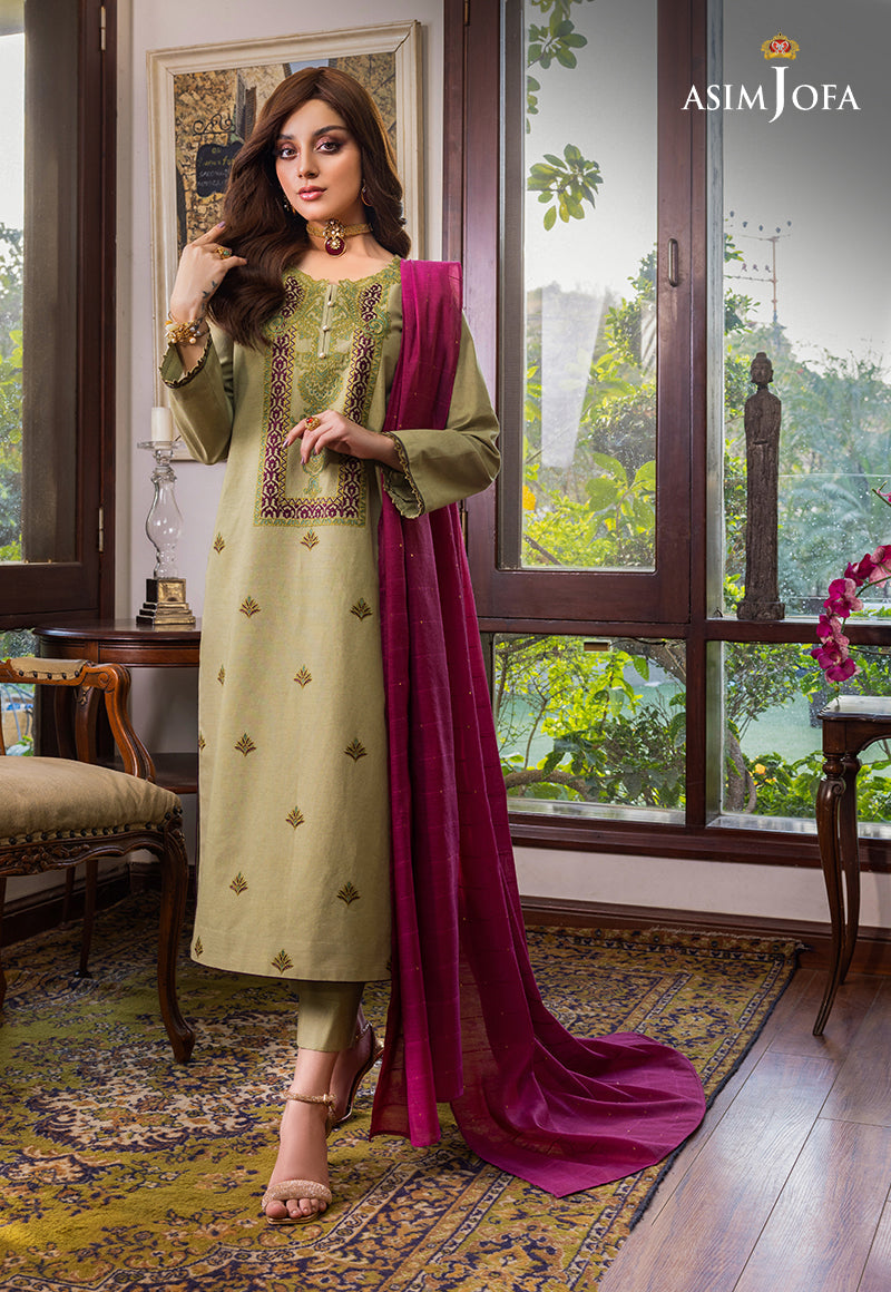 AJPE-41 (2-PC) EMBROIDERED CAMBRIC 2 PCS