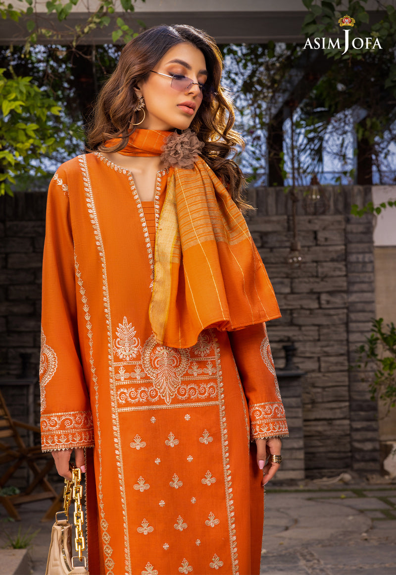 AJPE-21 (3-PC) EMBROIDERED CAMBRIC 3 PCS