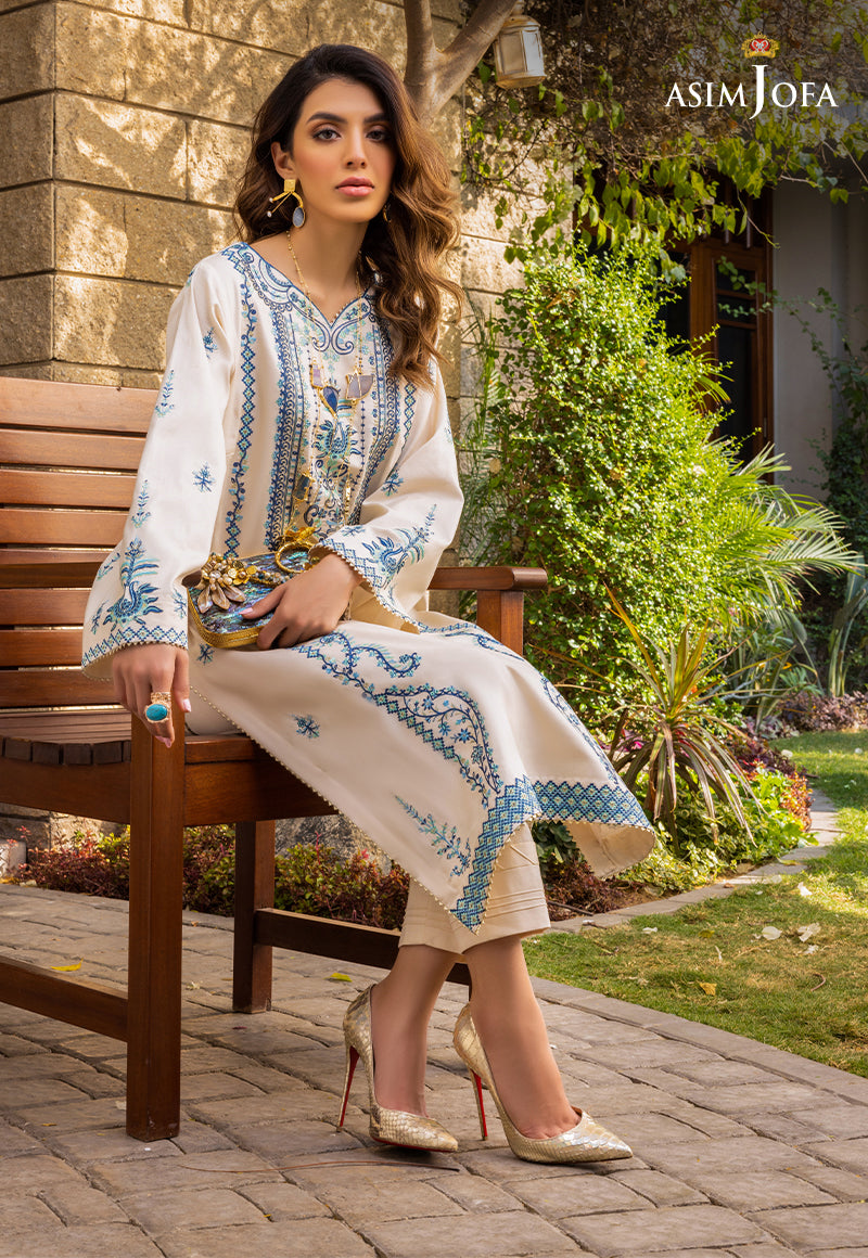 AJPE-09 (3-PC) EMBROIDERED CAMBRIC 3 PCS