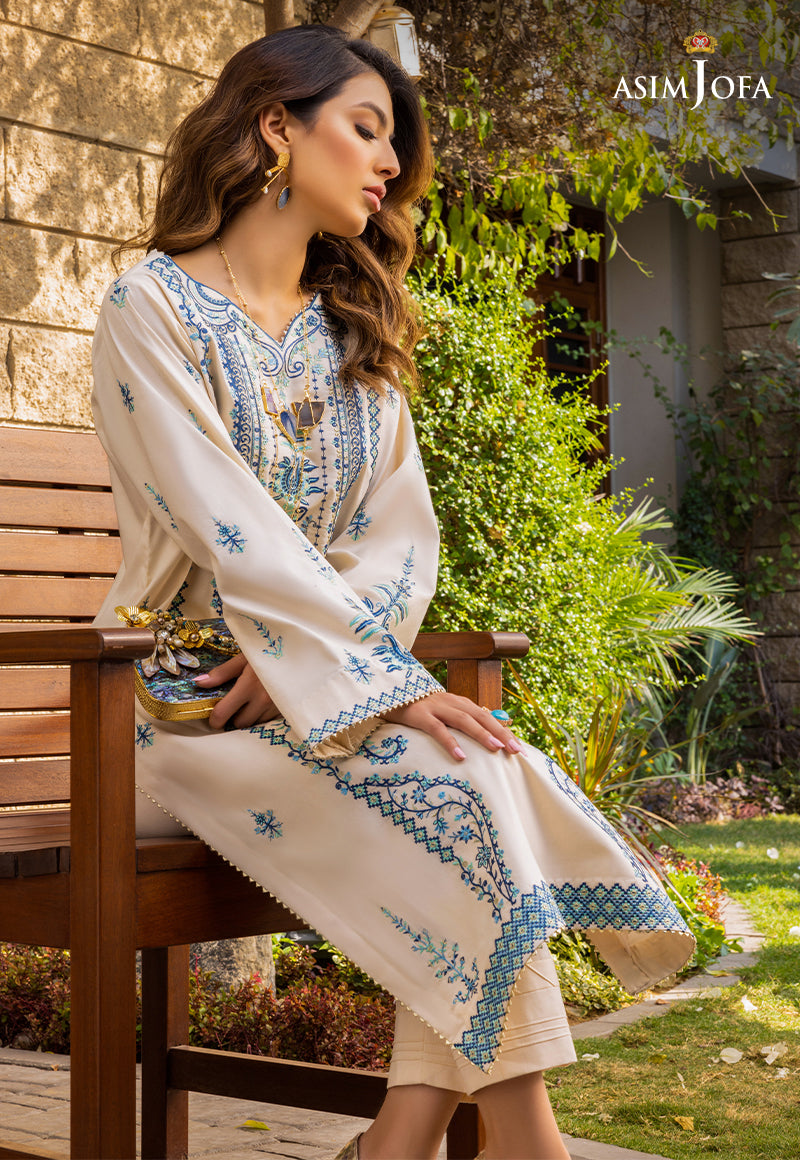 AJPE-09 (3-PC) EMBROIDERED CAMBRIC 3 PCS