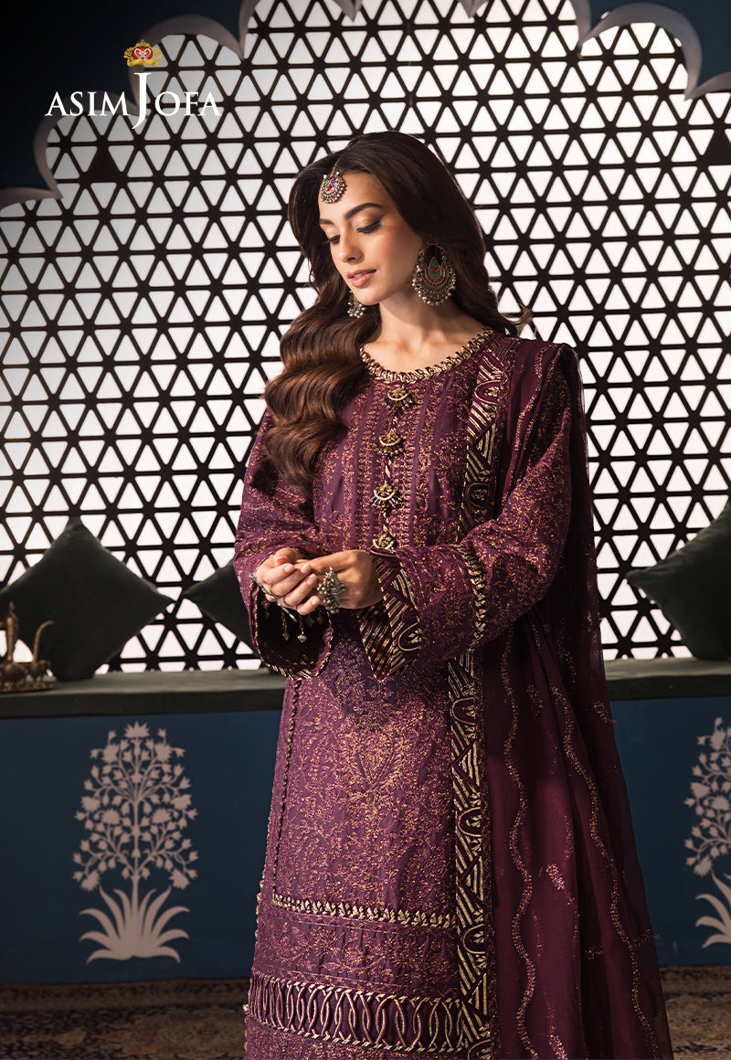 AJFID-06 EMBROIDERED LAWN STITCHED 3 PCS
