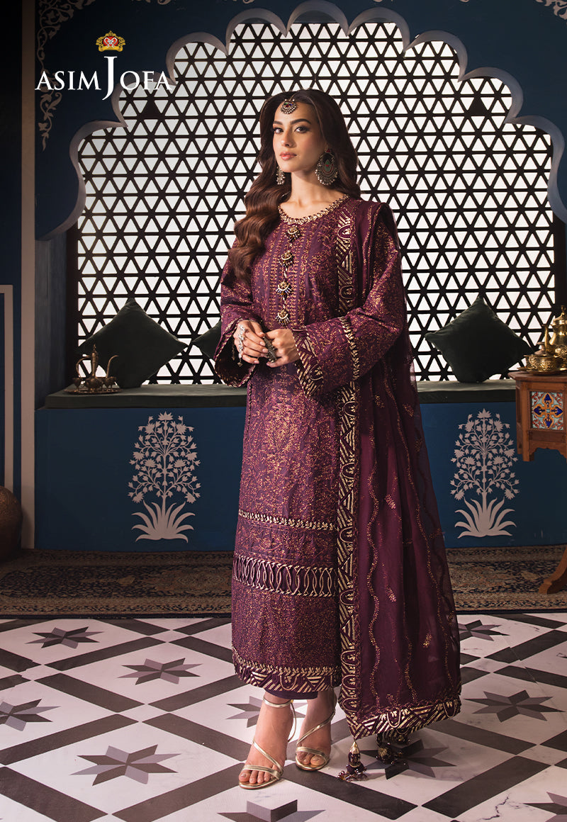 AJFID-06 EMBROIDERED LAWN STITCHED 3 PCS