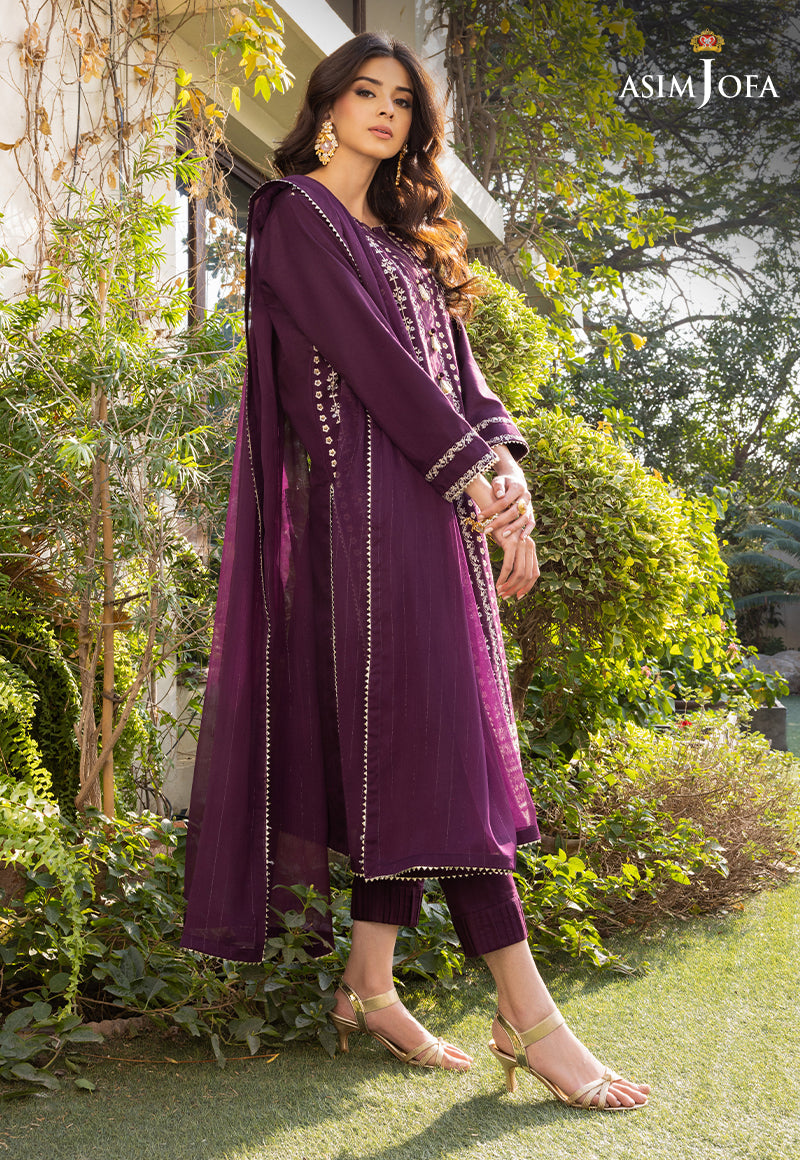 AJPE-01 (3-PC) EMBROIDERED CAMBRIC 3 PCS