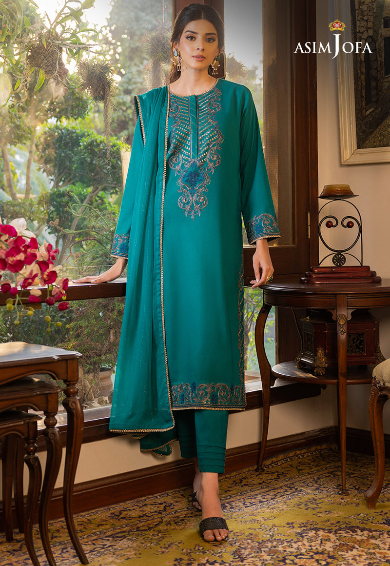 AJPE-19 (3-PC) EMBROIDERED CAMBRIC 3 PCS