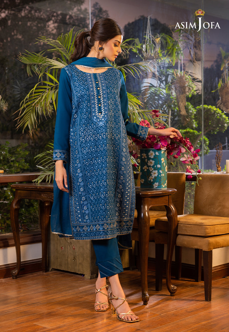 AJPE-07 (3-PC) EMBROIDERED CAMBRIC 3 PCS