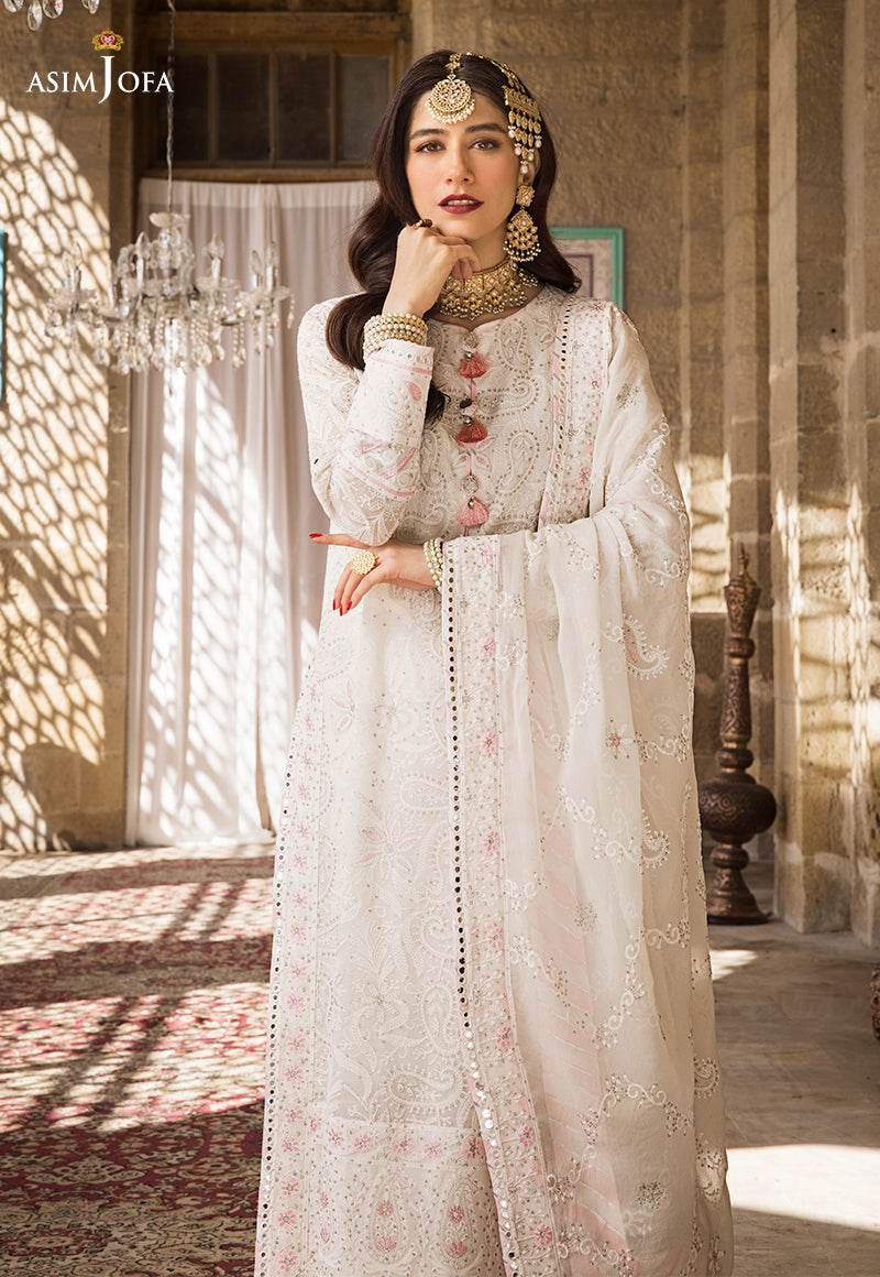AJMQ-02 EMBROIDERED CHANDERI COTTON 3 PCS