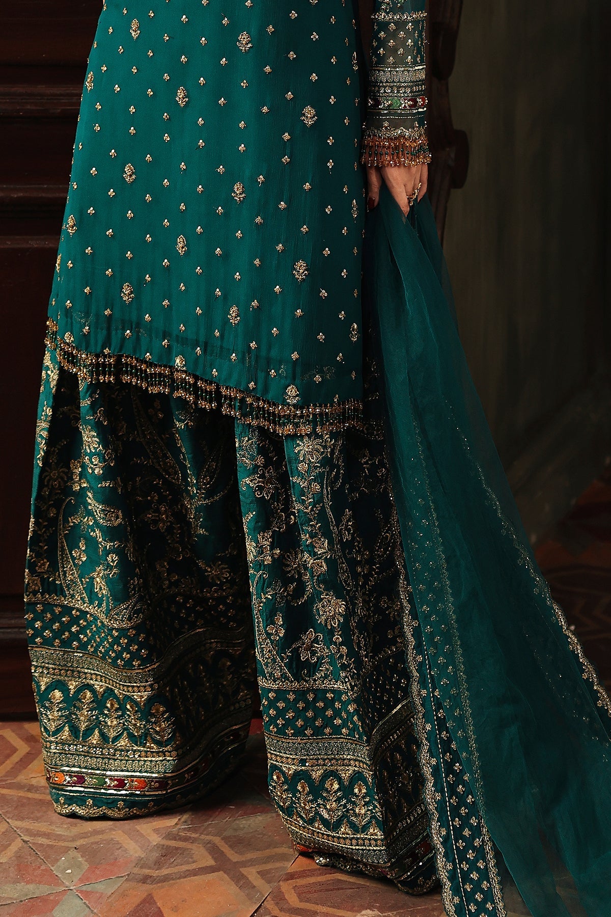 4-PC Charizma Unstitched Luxury Collection DJW5-12