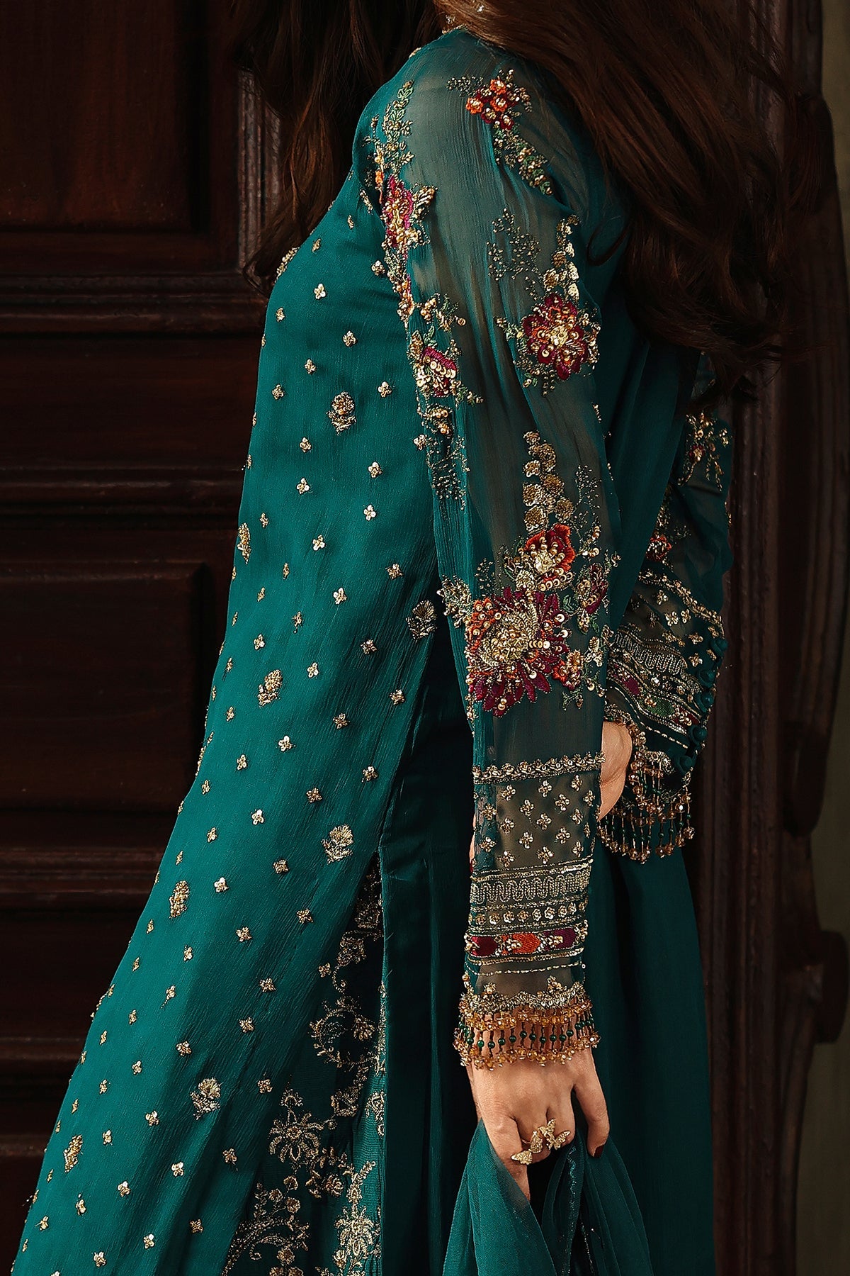 4-PC Charizma Unstitched Luxury Collection DJW5-12