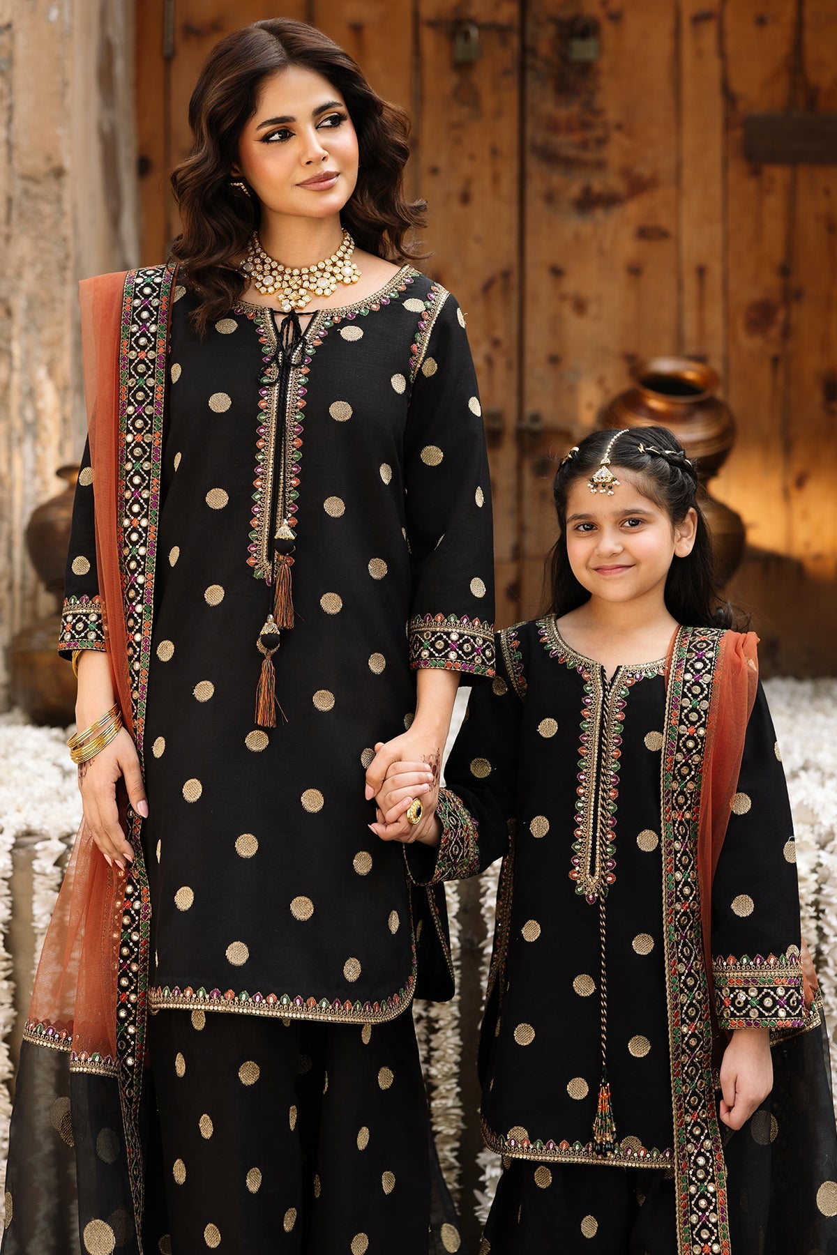 3-PC Embroidered Raw-Silk CKP-6-366