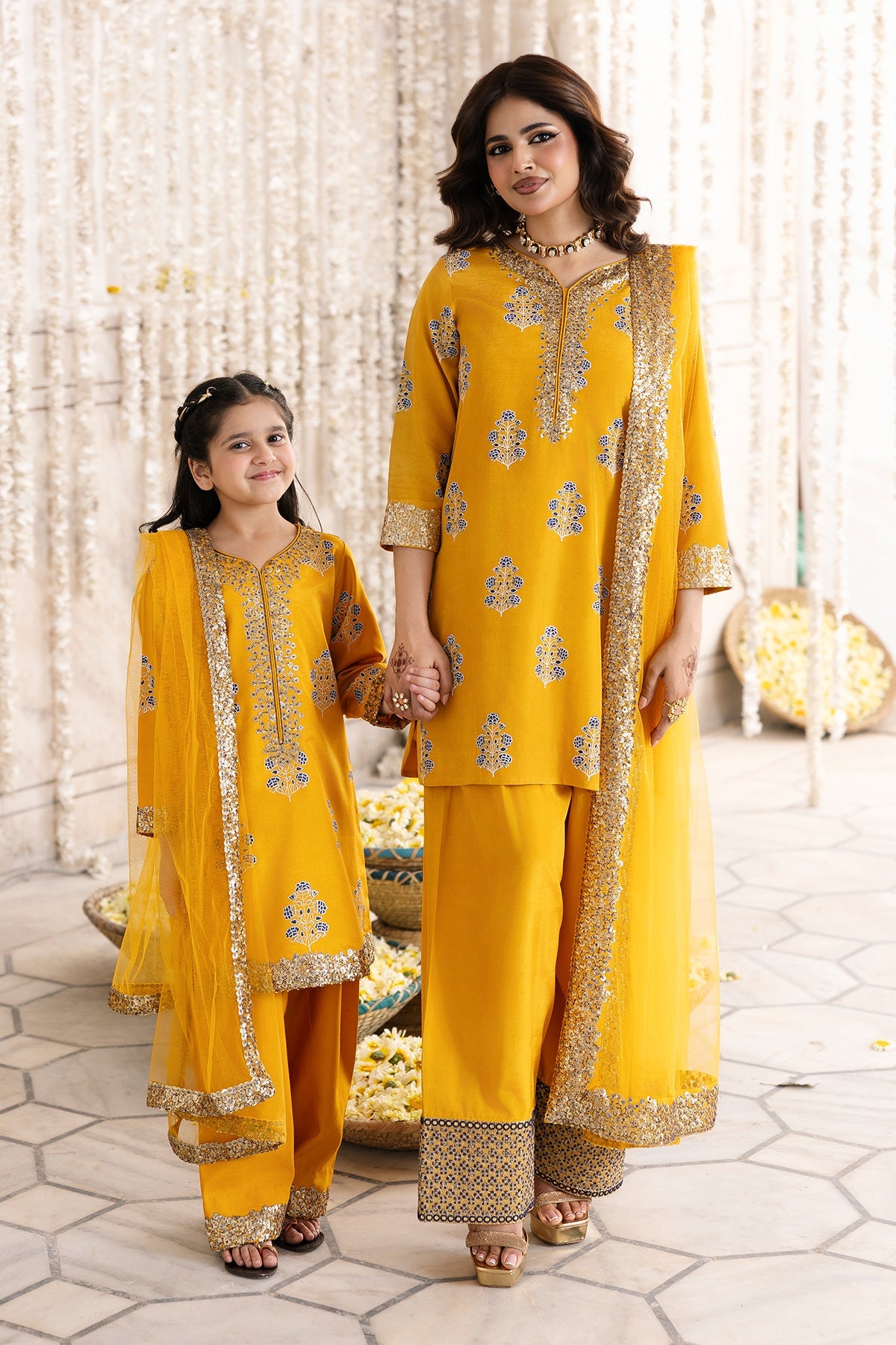 3-PC Embroidered Raw-Silk Suit CMA-6-339