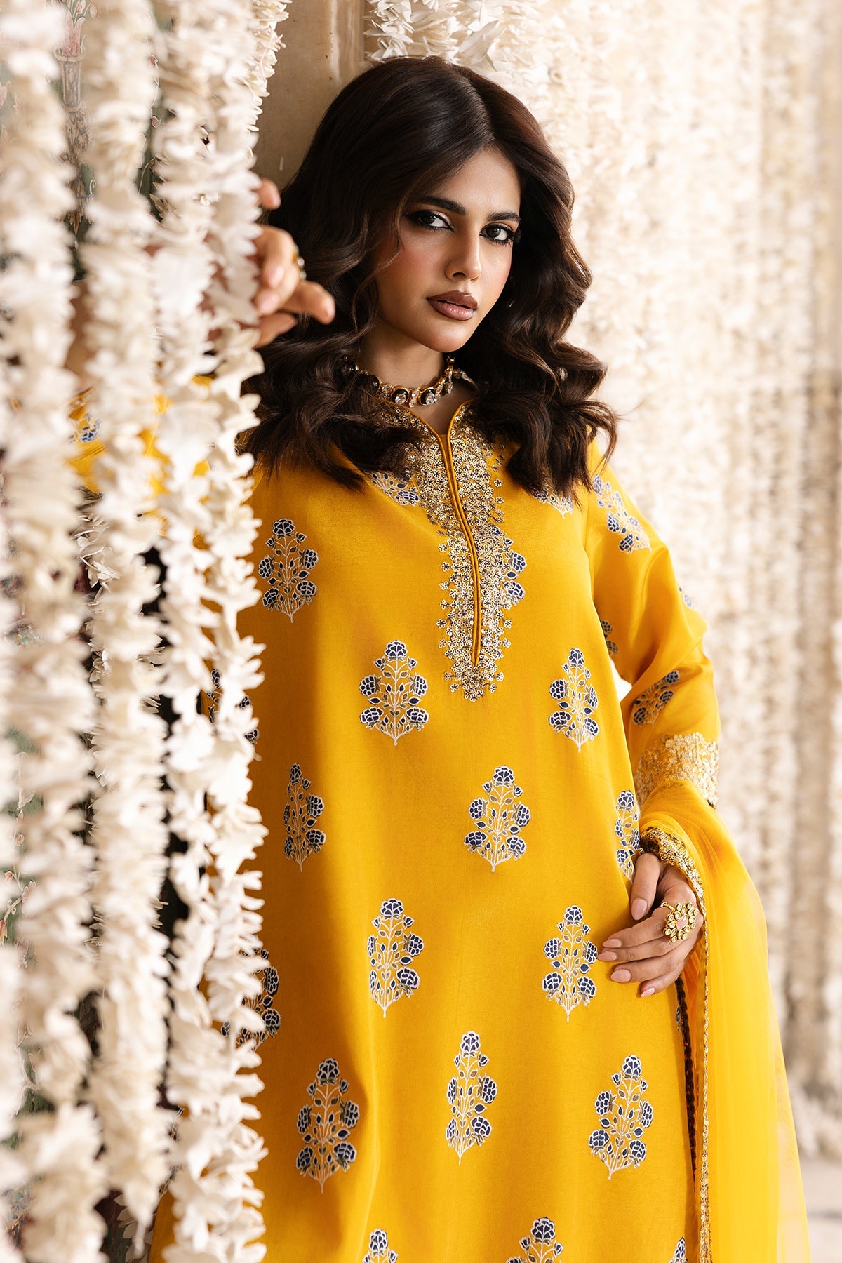 3-PC Embroidered Raw-Silk Suit CMA-6-339