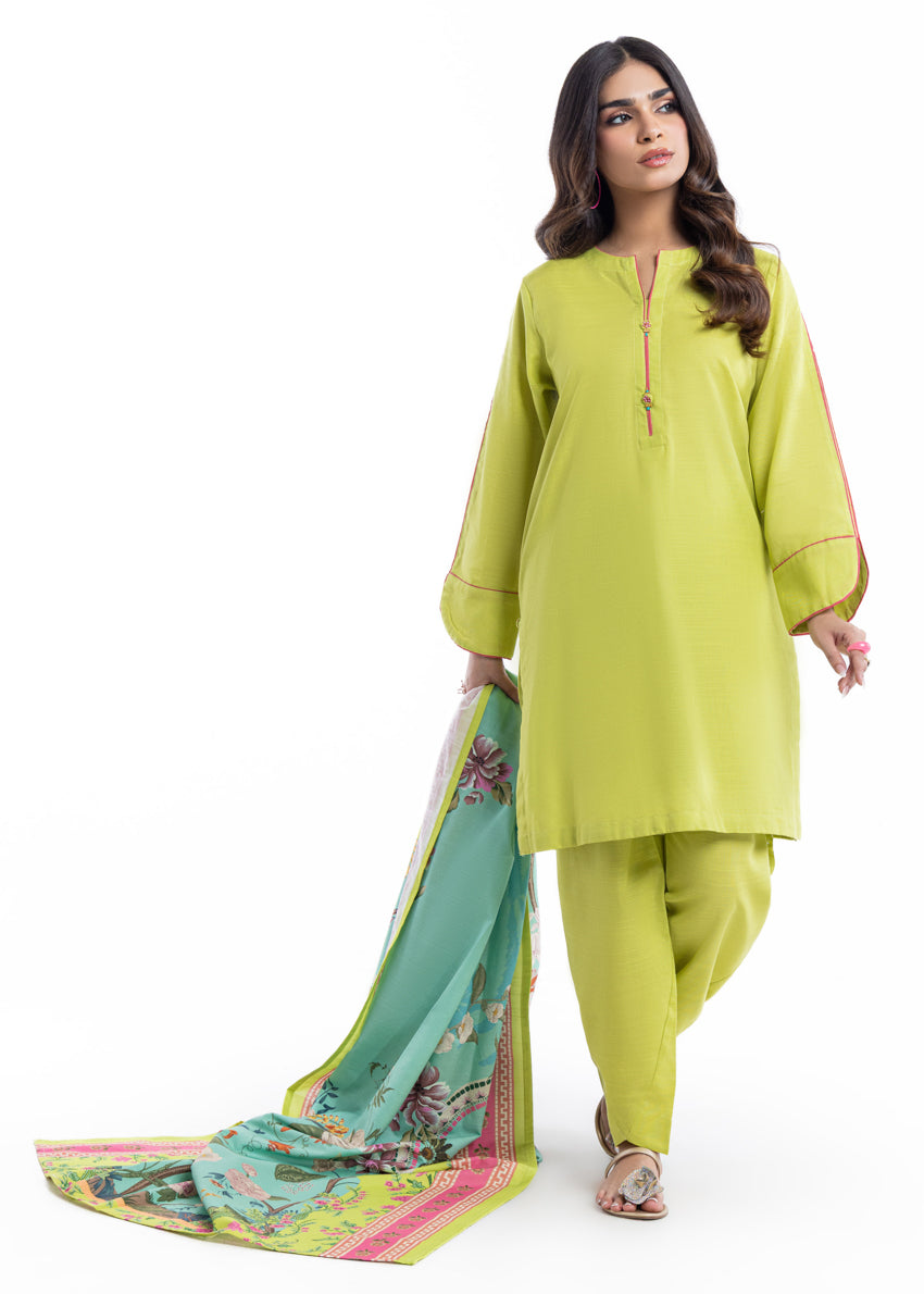 Lime-Khaddar-3 Piece (WP3PSBW25HR10N11)