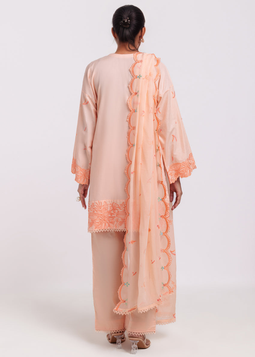 L-Peach-Cambric-3 Piece (WPS25SE3107)