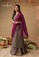 AJULIF-03 Embroidered Paper Cotton Unstitched 3 Pcs