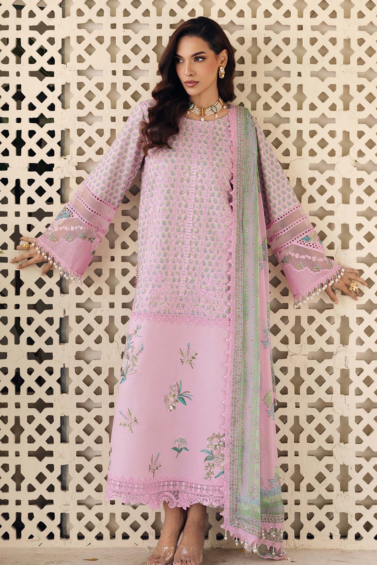 3-PC Stitched Embroidered Lawn SLC27-14P