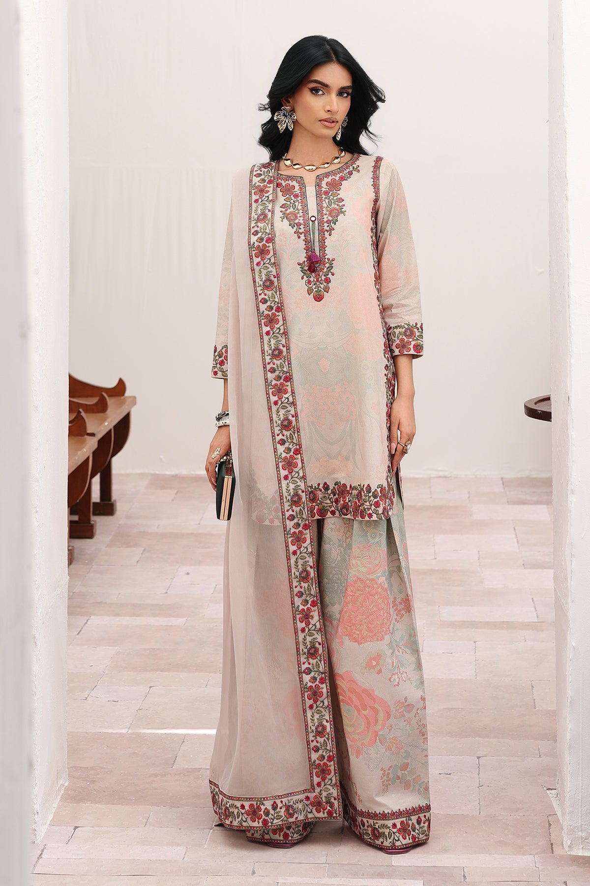 3-PC Stitched Printed Lawn CNP-6-233