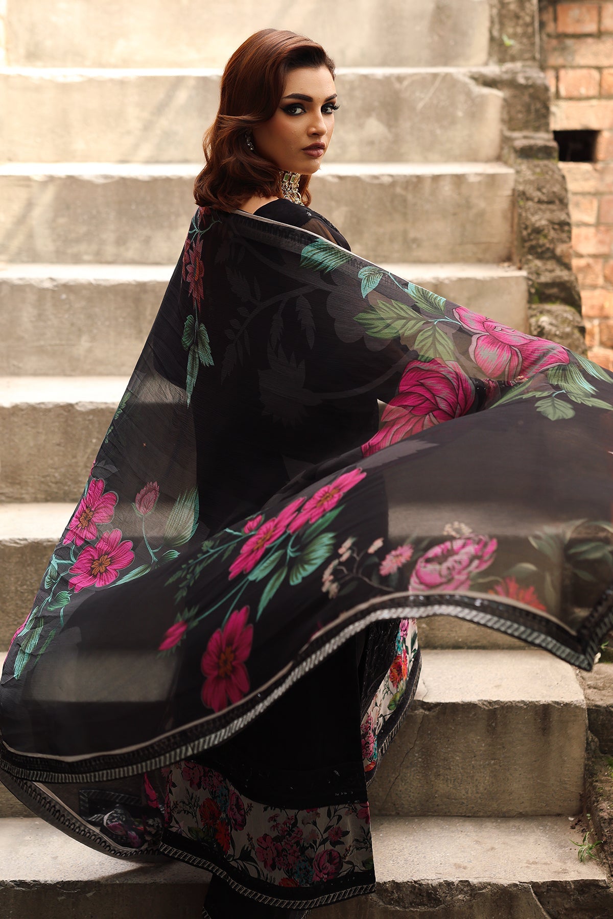 3-pc Unstitched Chiffon Collection VSL25-33