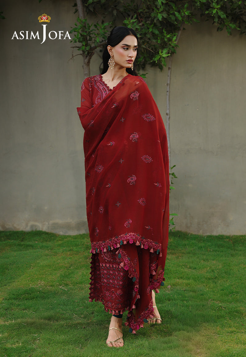 AJULC-05 Embroidered Chikankari Unstitched 3 Pcs