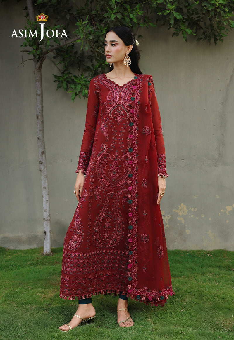 AJULC-05 Embroidered Chikankari Unstitched 3 Pcs