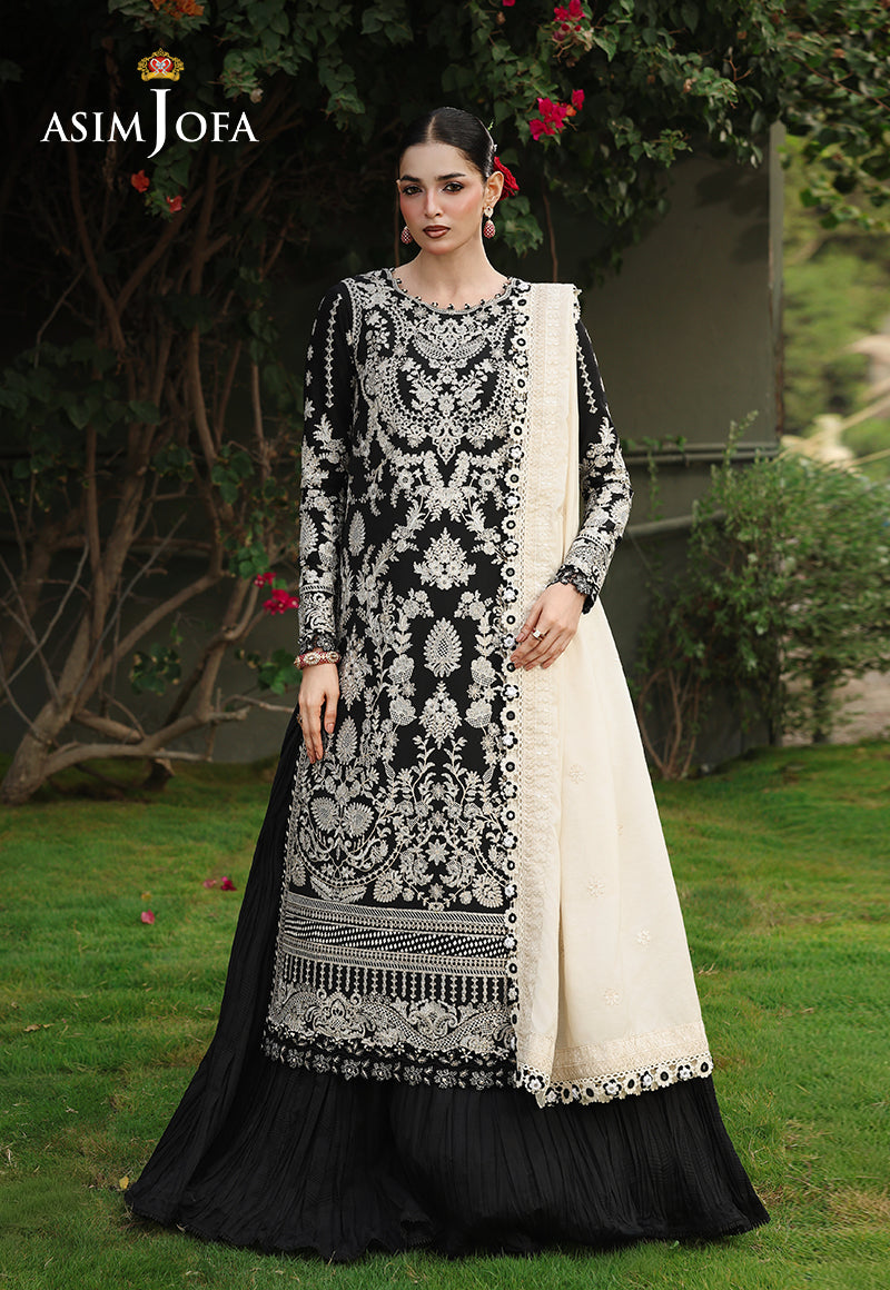 AJULC-01 Embroidered Chikankari Unstitched 3 Pcs