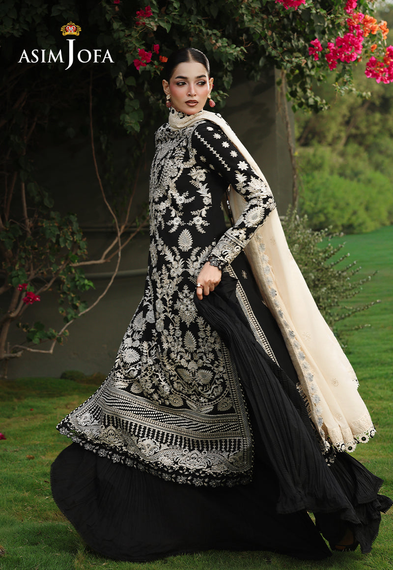 AJULC-01 Embroidered Paper Cotton Unstitched 3 Pcs
