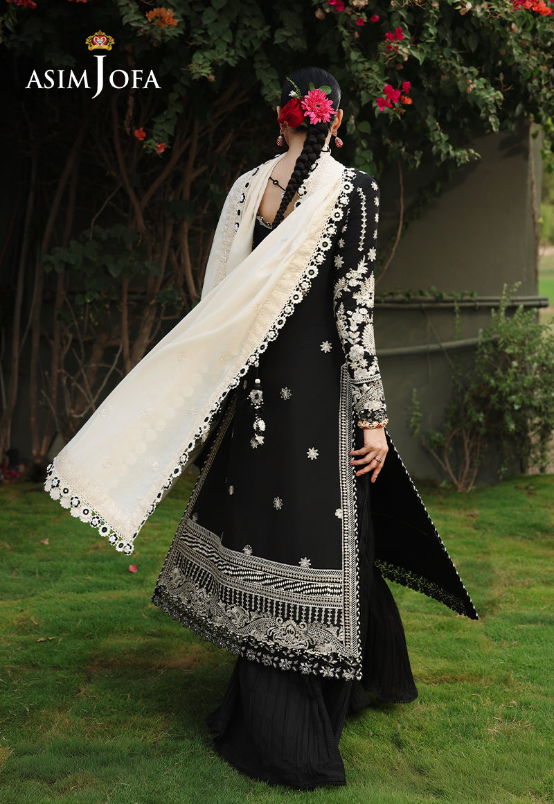 AJULC-01 Embroidered Paper Cotton Unstitched 3 Pcs