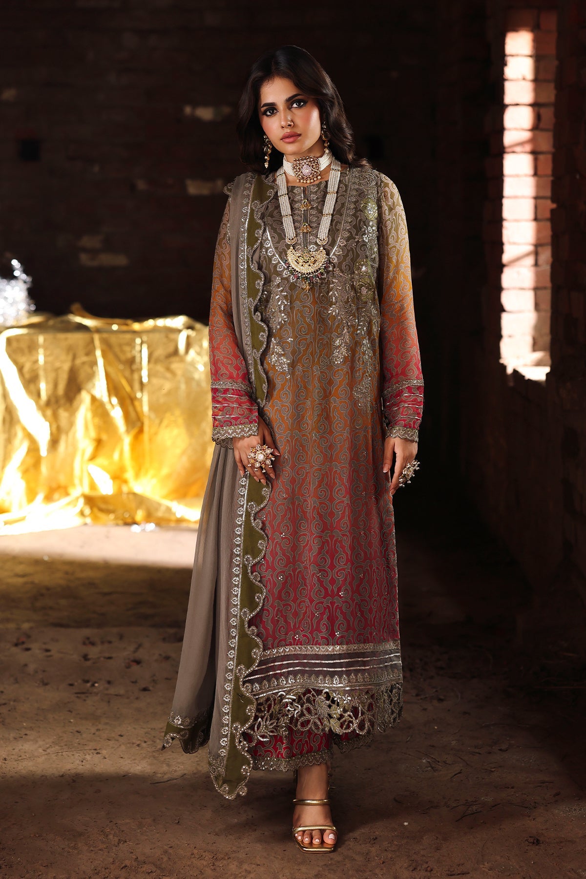 3-pc Unstitched Chiffon Collection VSL25-37