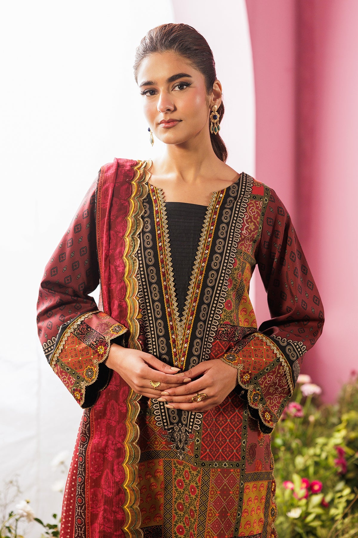3-PC Unstitched Embroidered Lawn Collection CC6-16