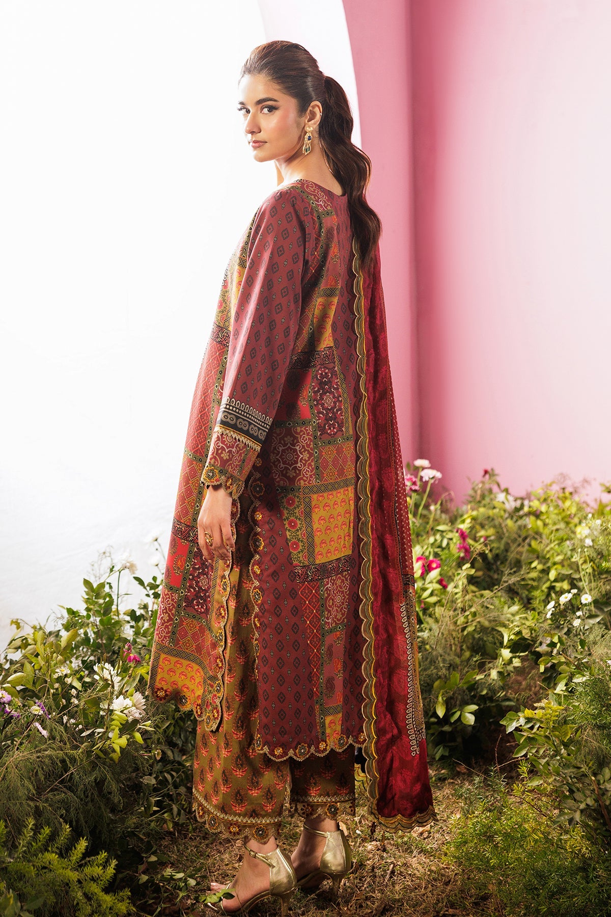 3-PC Unstitched Embroidered Lawn Collection CC6-16