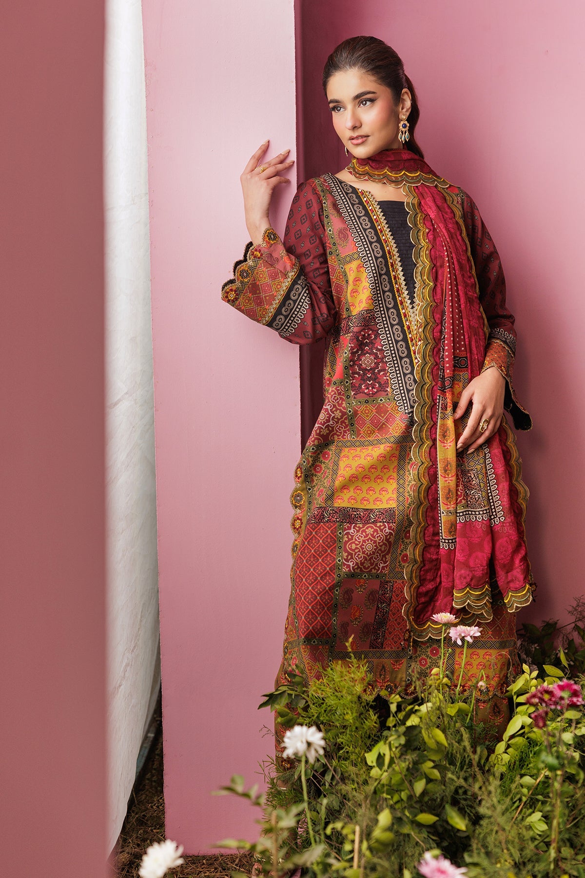 3-PC Unstitched Embroidered Lawn Collection CC6-16