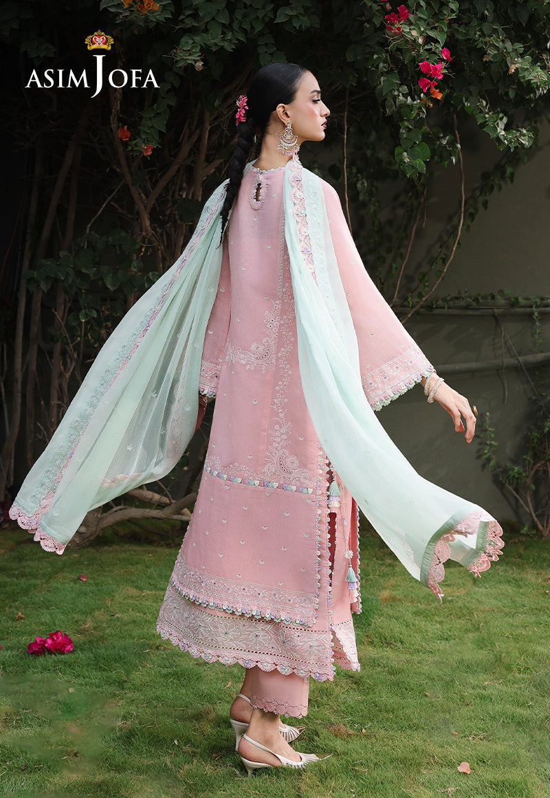 AJULC-06 Embroidered Paper Cotton Unstitched 3 Pcs